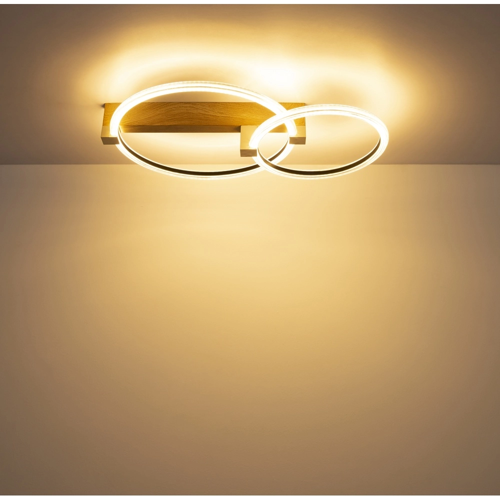 Plafondlamp Fletcher design hout Globo 9007371583294