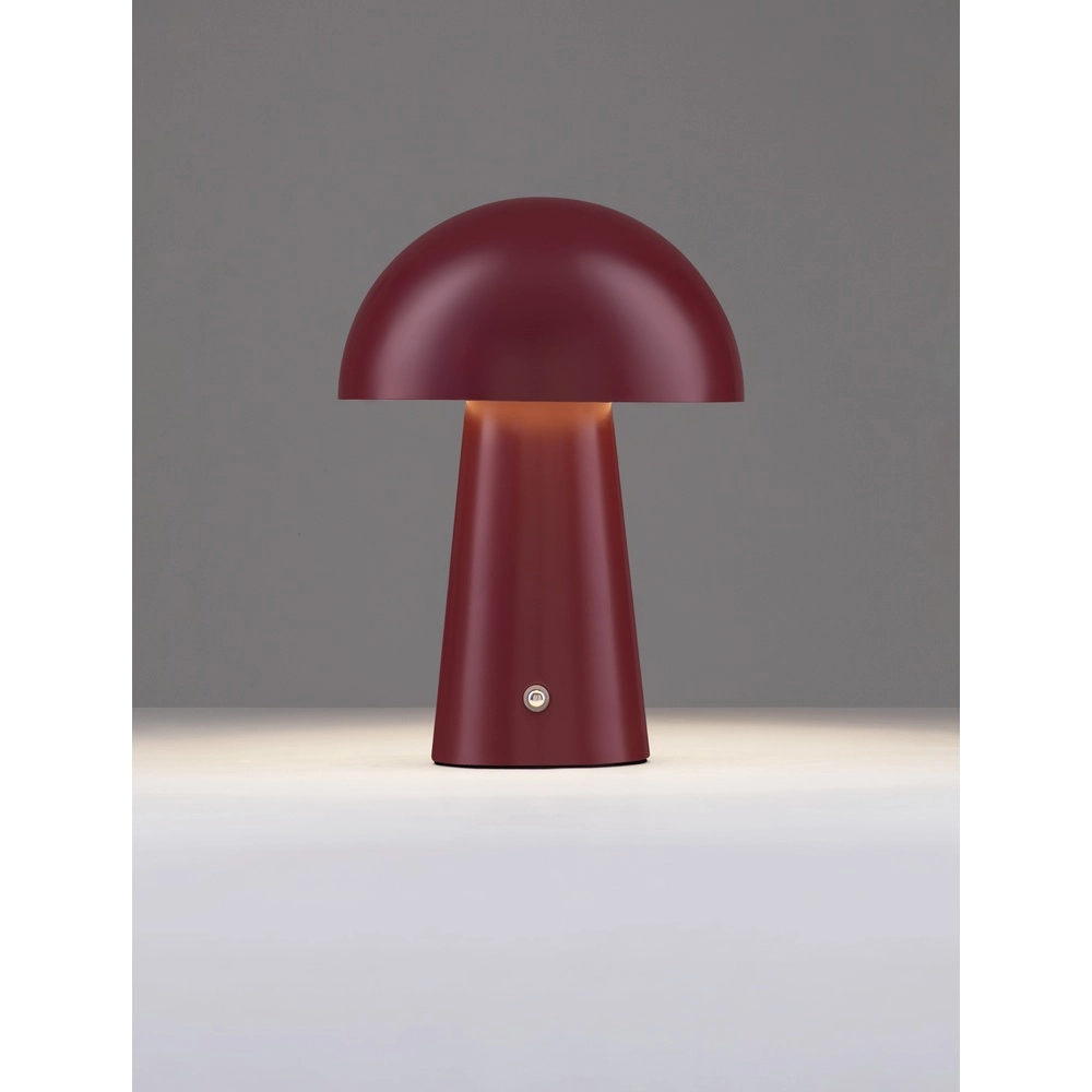 Oplaadbare tafellamp Ande bordeaux rood Lyora 5212017472137