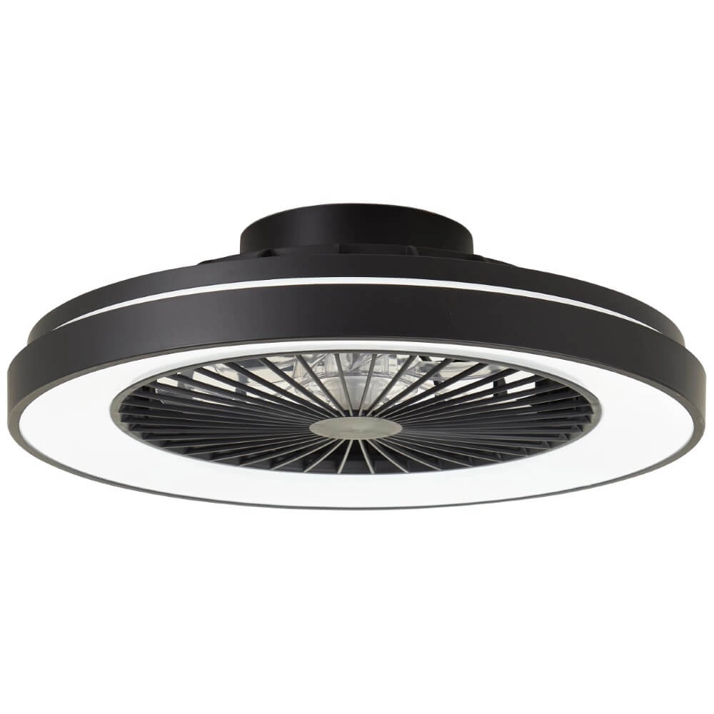 Zwarte plafondventilator Mazzaro met RGB lamp - 48cm Brilliant 4004353428449