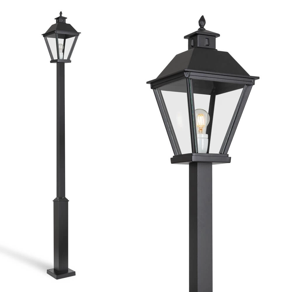 Zwarte lantaarn Square 243cm - zwart
