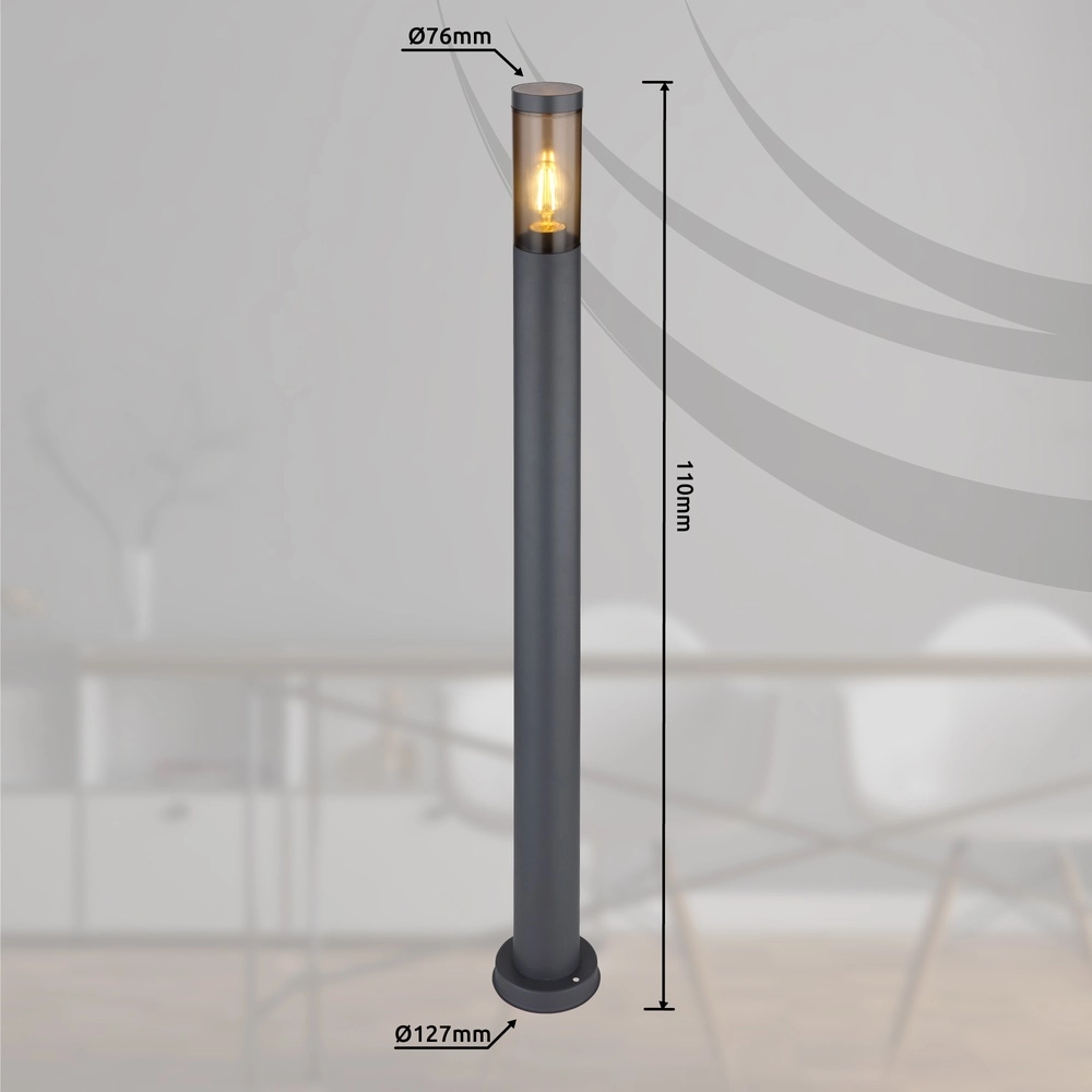 Padverlichting Boston RVS met sensor Globo 9007371118465