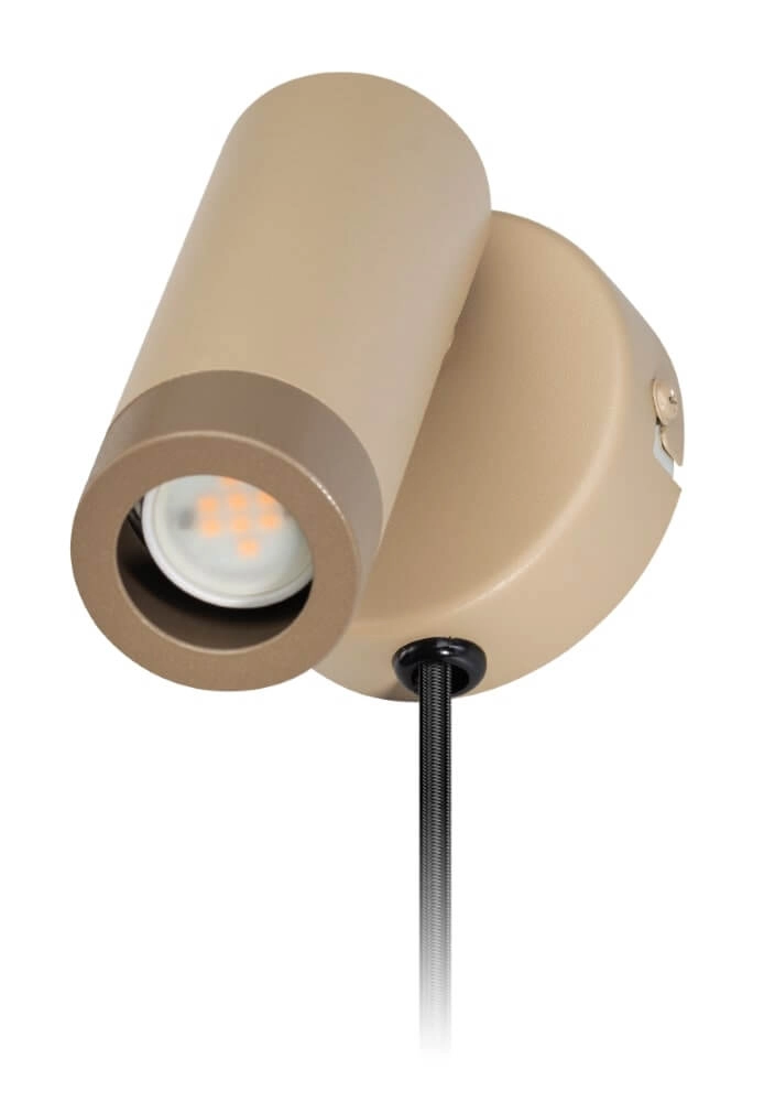 Zandkleurige wandlamp Miller Sand enkel
