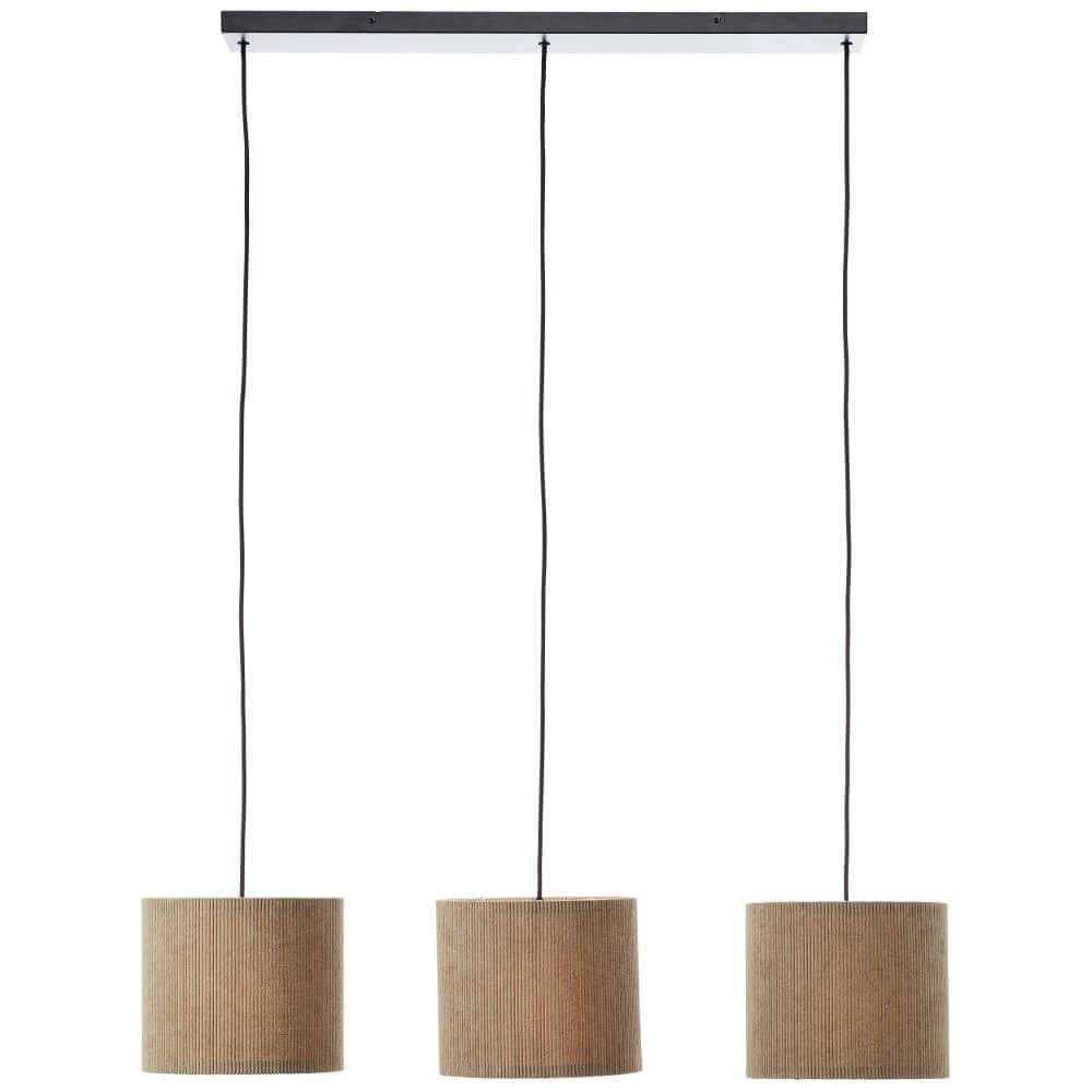 3-lichts hanglamp Tony grijs design