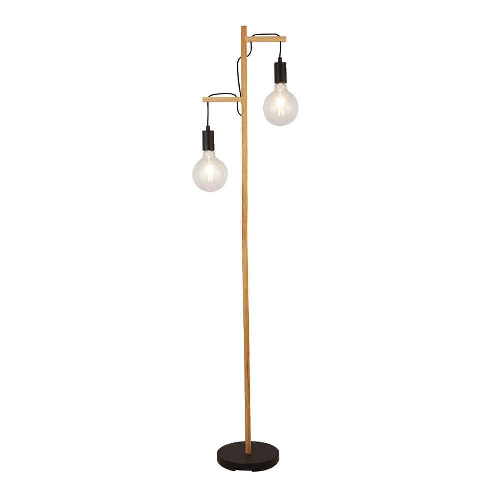 Vloerlamp hout Woody