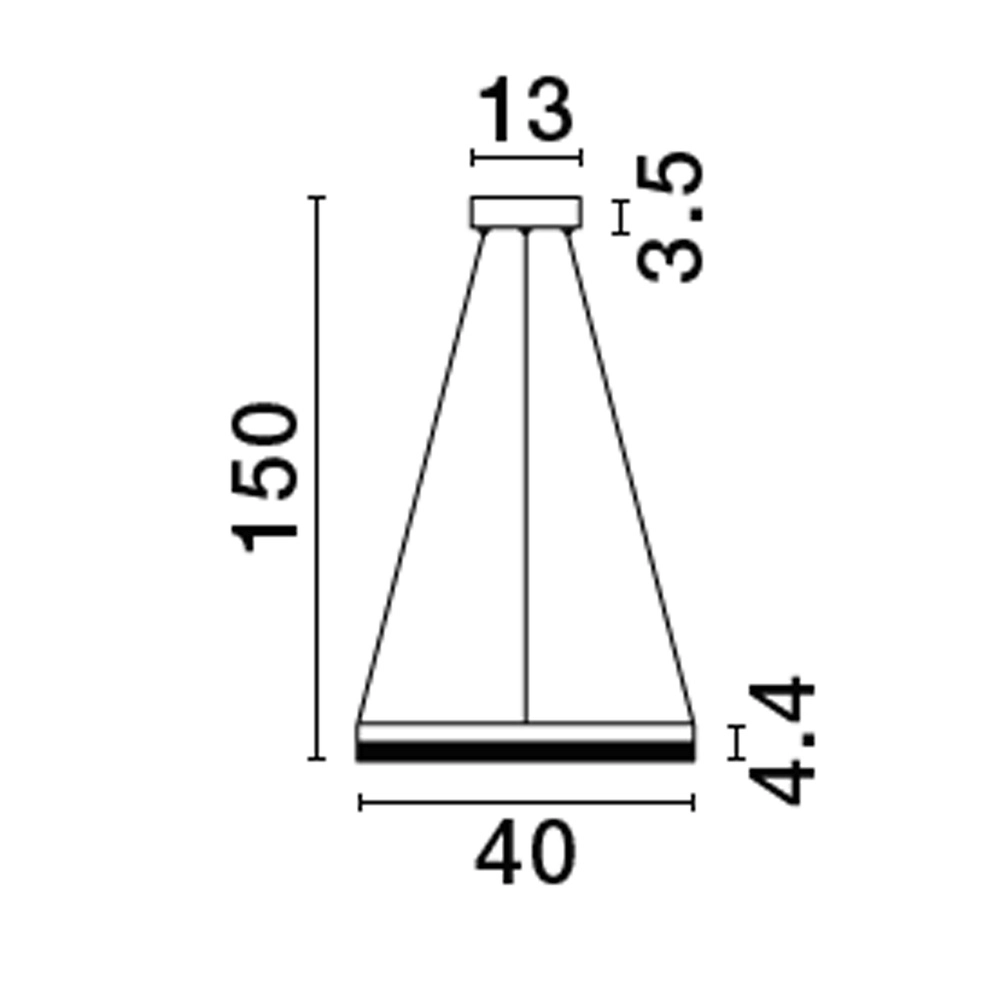 Hanglamp Adria goud Ø 40cm Lyora 5212017443779