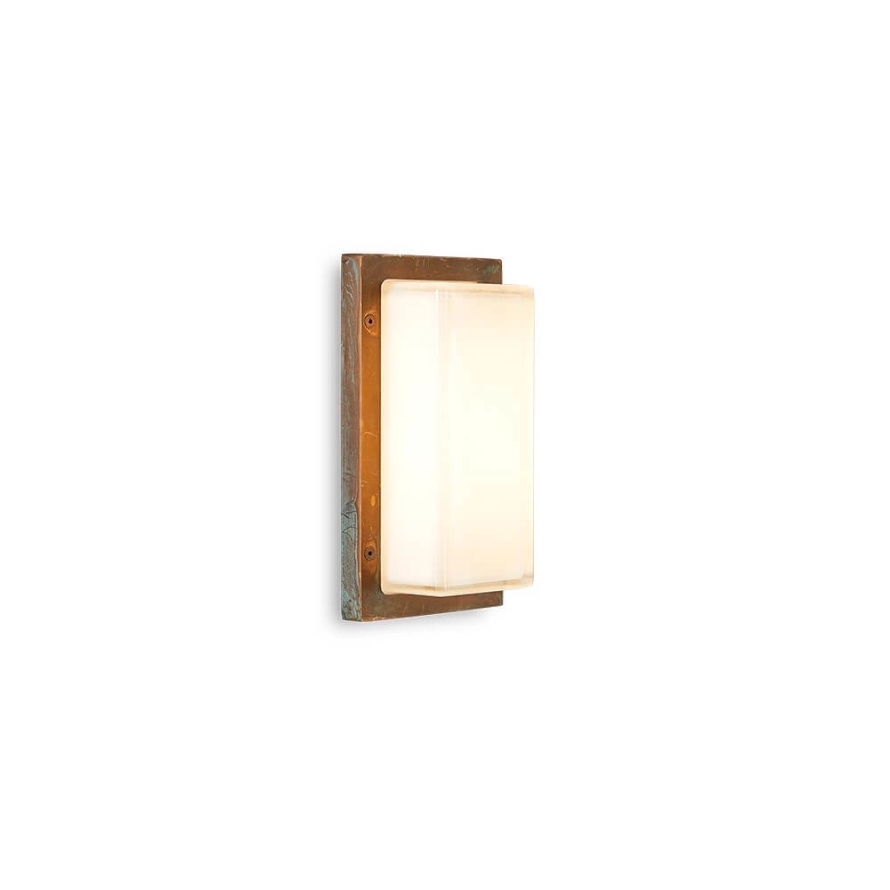 Landelijke buitenlamp Ice Cubic rechthoekig