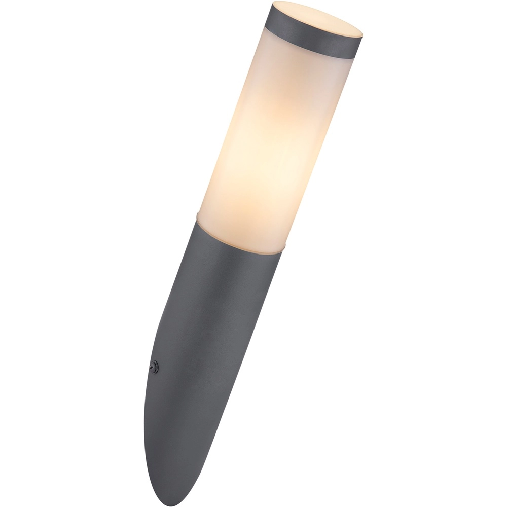 Design buitenlamp Boston antraciet met wit