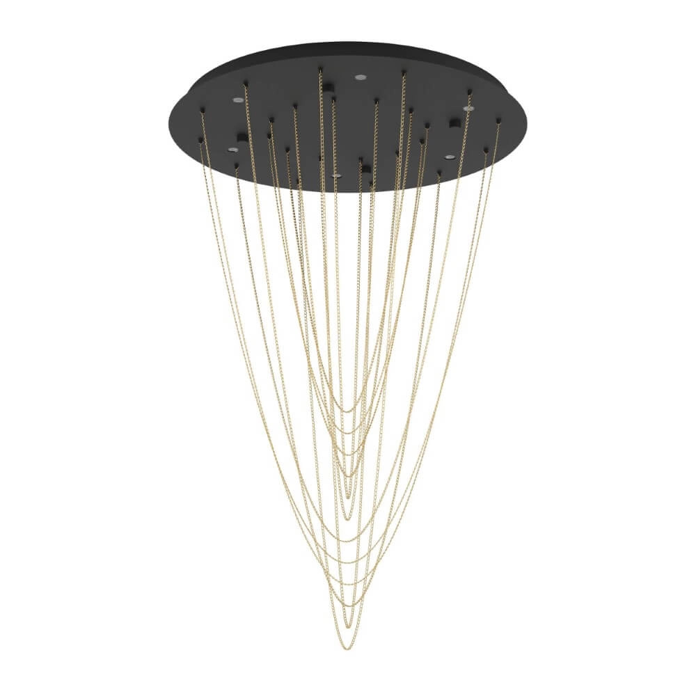 Hanglamp Trepuco met kettingen 87,5cm