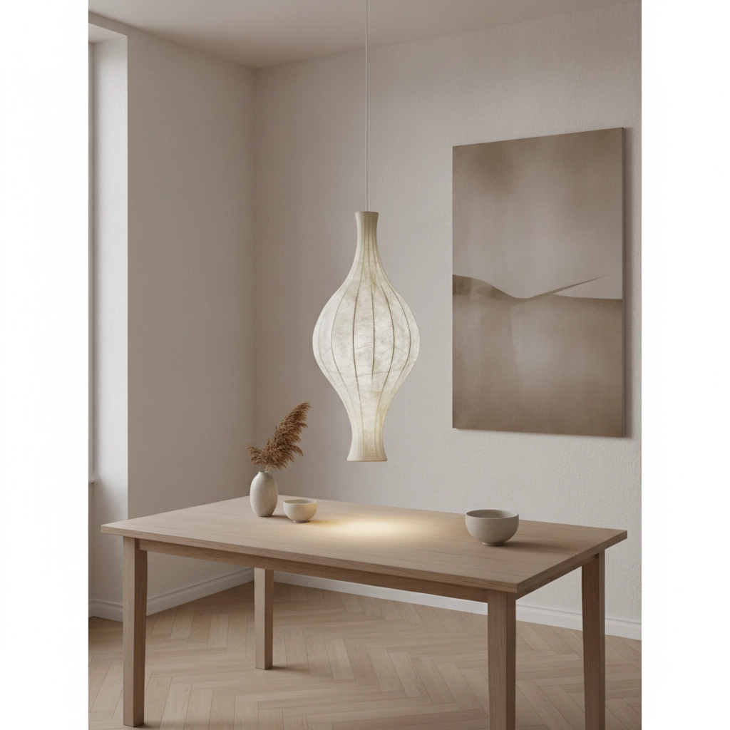 Witte hanglamp Seda Ø 38cm