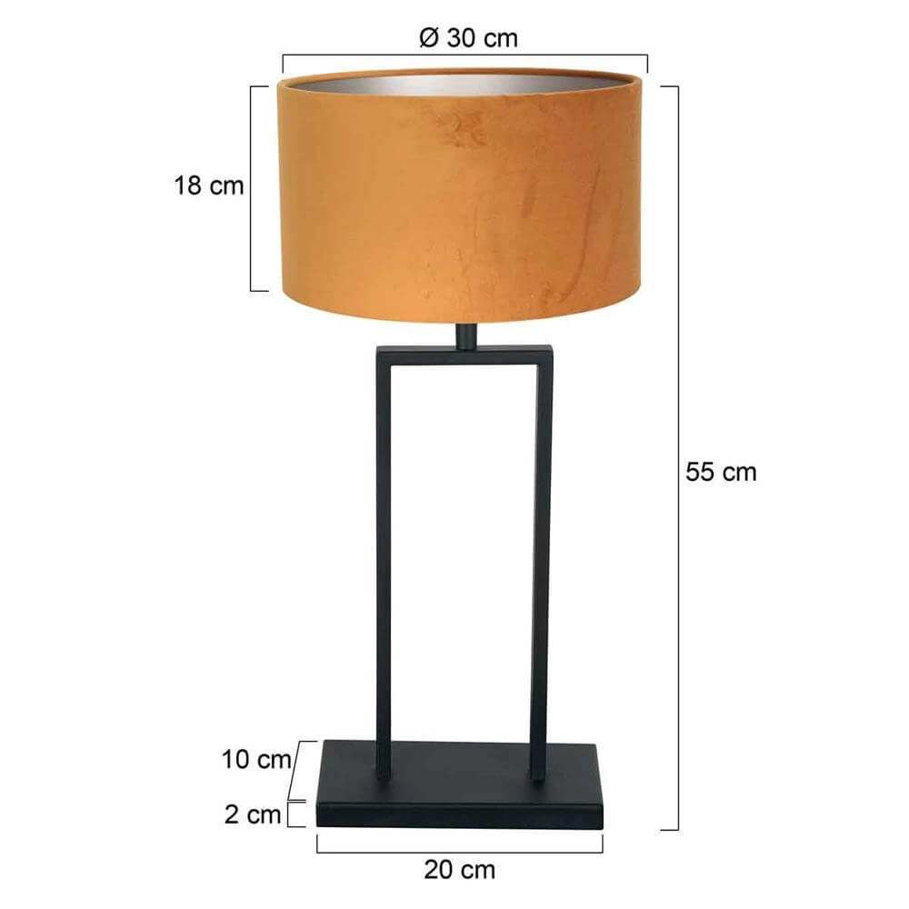 Tafellamp 55cm Stang met gouden kap Steinhauer 8712746173963