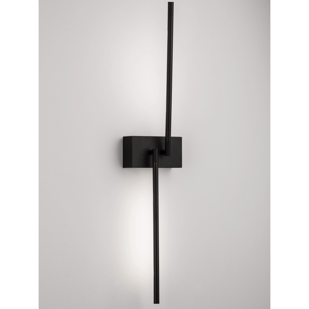 Wandlamp Raccio zwart dubbel Lyora 5212017420466