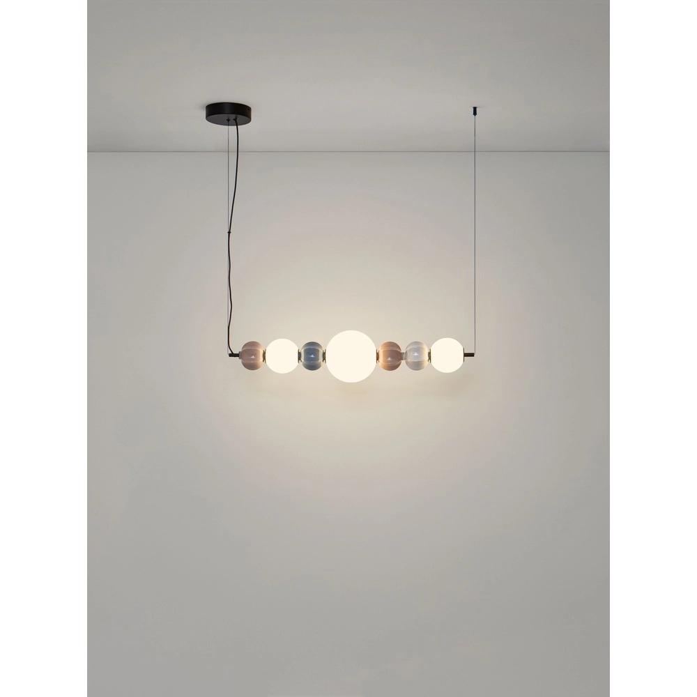 Unieke hanglamp Dazz horizontaal meerdere kleuren Lyora 5212017495242