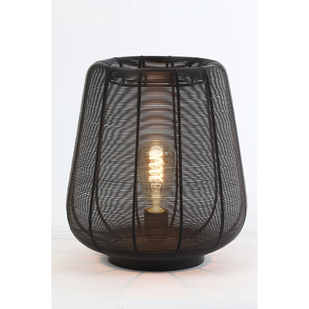 Zwarte tafellamp Adeta Ø 29cm Light & Living 8717807600938