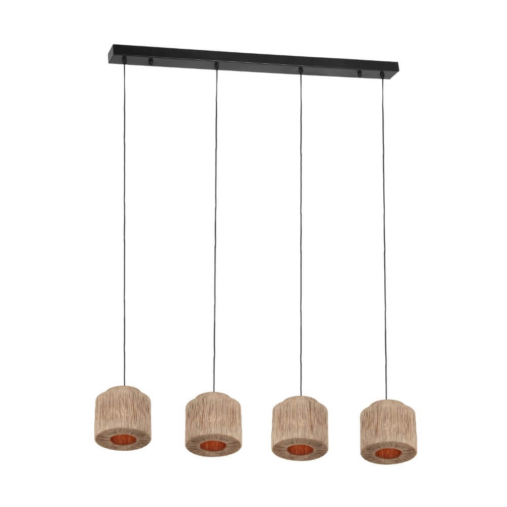 Eetkamer hanglamp Smilla met touwkappen
