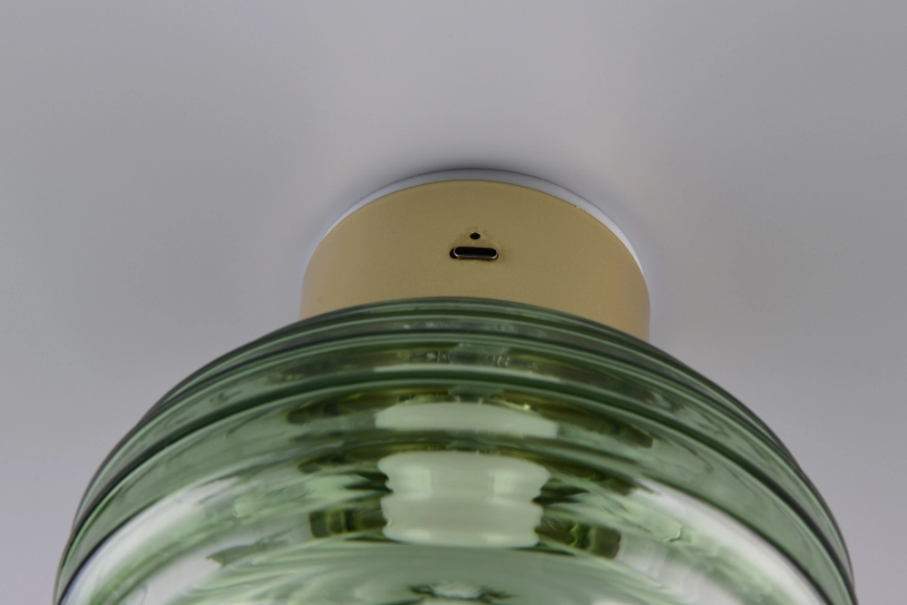 Wandlamp Earl groen glas oplaadbaar Trio 4017807643459