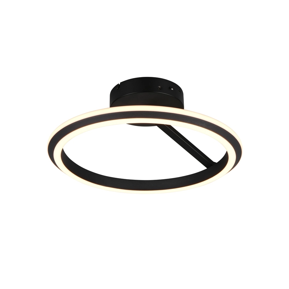 Ronde plafondlamp Amador zwart