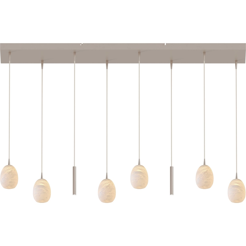 Design hanglamp Alta 8-lichts beige terra