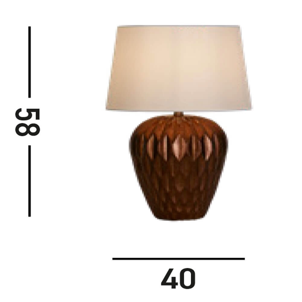 Schemerlamp Rosetta brons Searchlight 5053423274027
