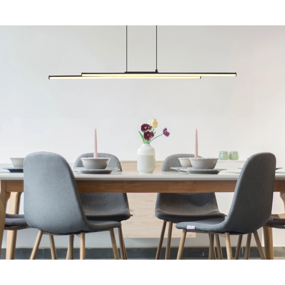 Moderne hanglamp Kirina 110cm zwart Globo 9007371506248