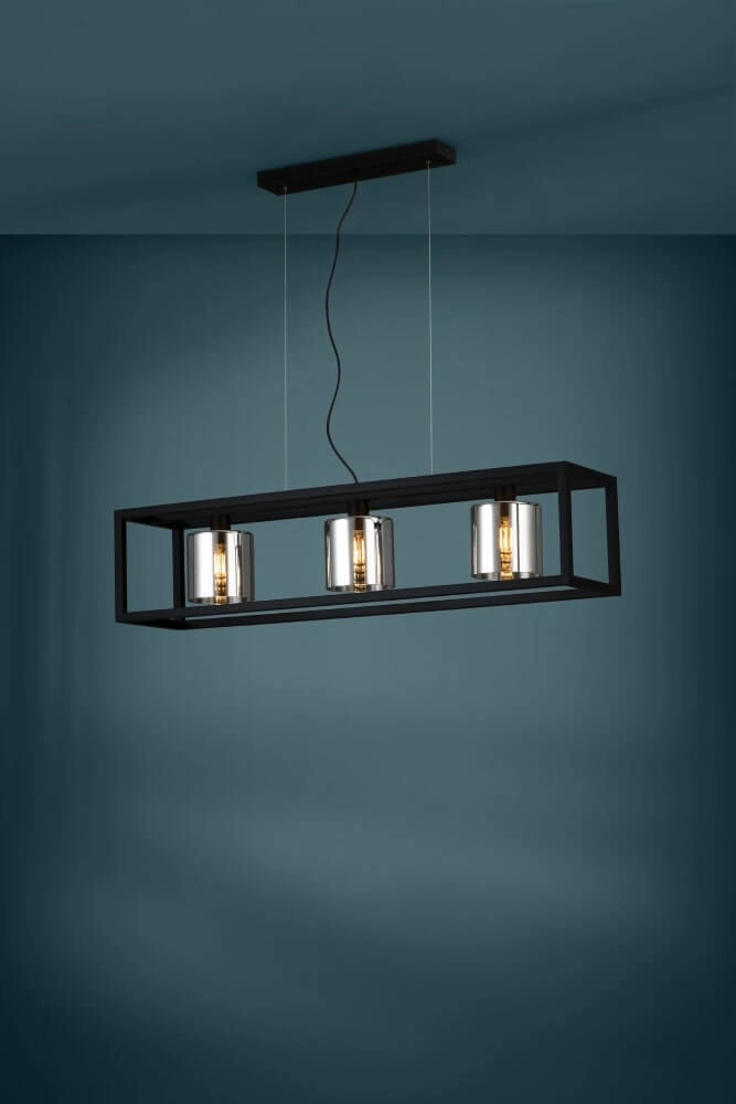 Eetkamer hanglamp Brisling met smoke glas Stars of Light 9008606234653