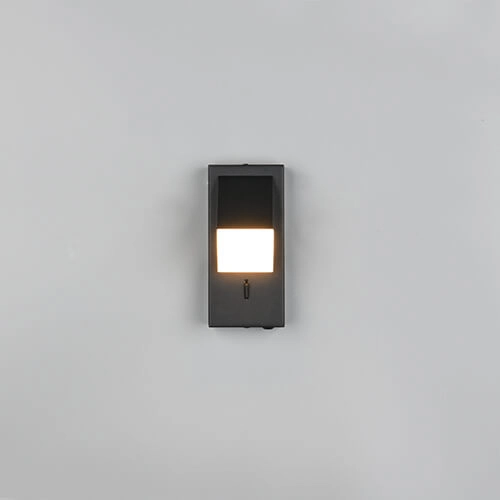 Wandspot zwart Raglan met schakelaar Trio 4017807614749