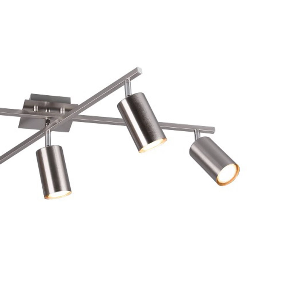 Plafondlamp Marley 5-lichts nikkel mat Trio 4017807411638