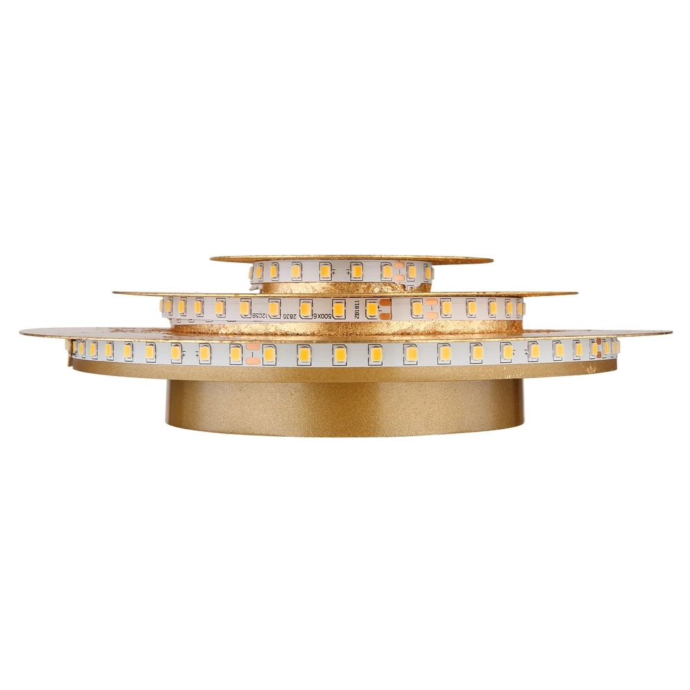 Gouden plafondlamp Heda Ø 18cm Globo 9007371458523