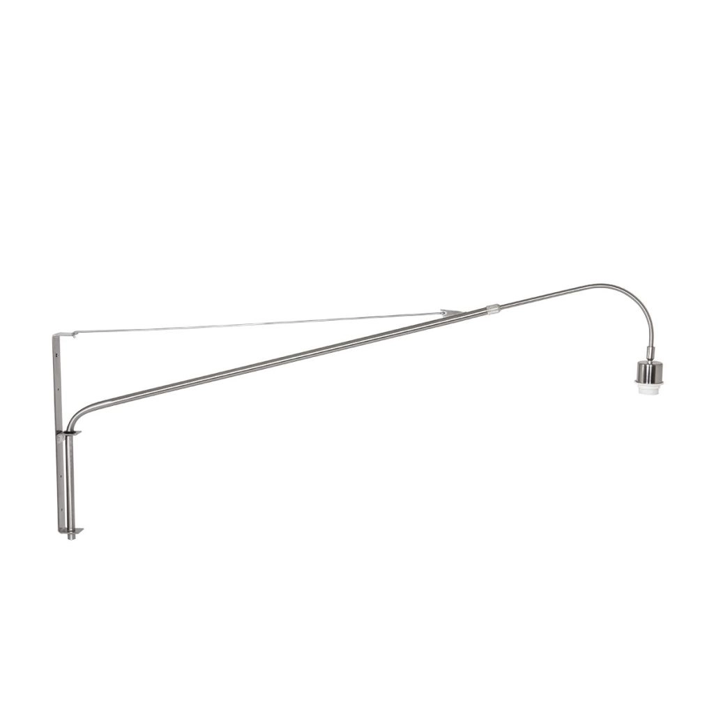 Wandlamp Vela Lino metaal grijs met zwarte kap Ø60cm Steinhauer 8712746182422