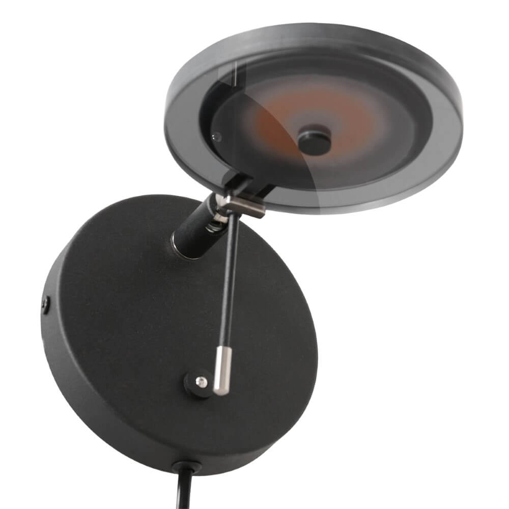 Wand leeslamp Turound zwart Steinhauer 8712746145458