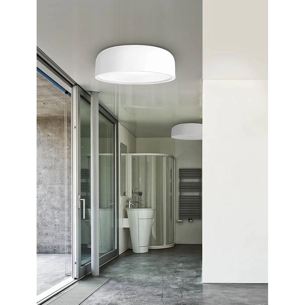 Design plafondlamp Perleto wit Ø 48cm