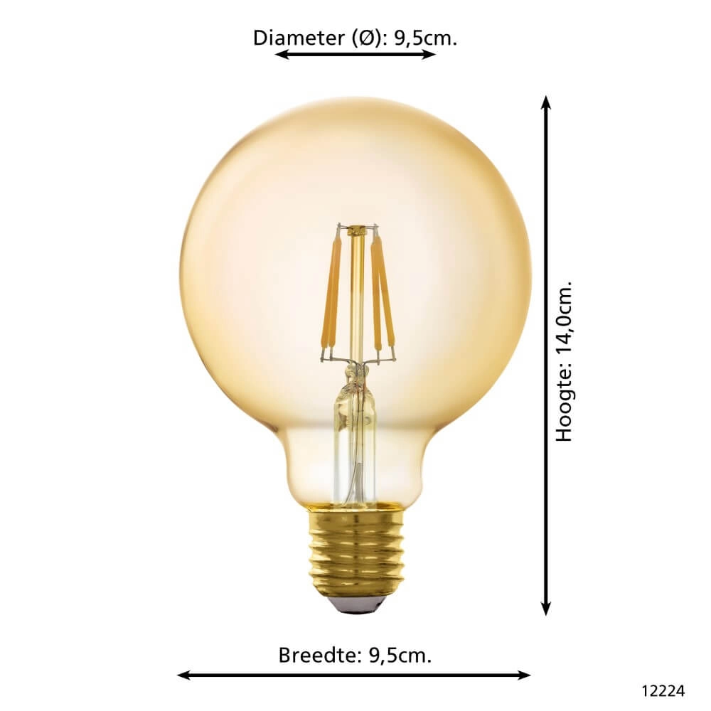 Led lampenbol Zigbee - E27 - 4.9 watt - 2200K - G95 Eglo 9002759122249