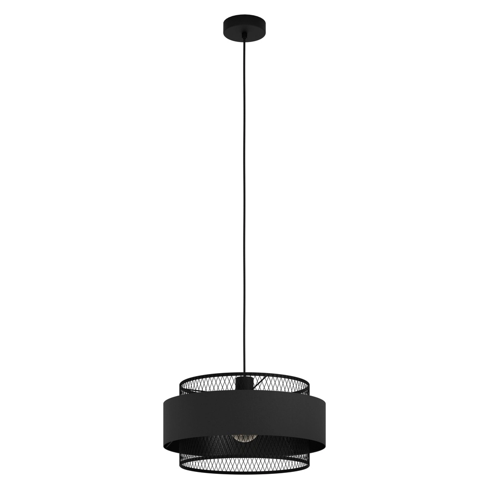 Zwarte hanglamp Bazely Ø 40cm - 1x E27