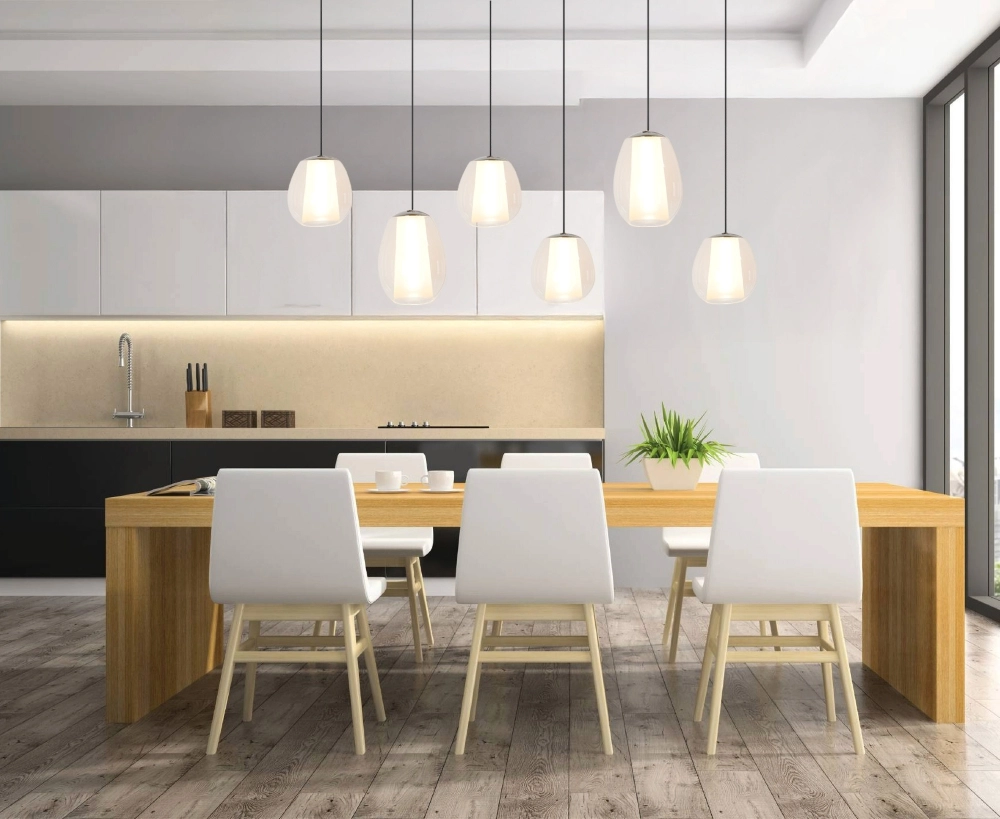 6-lichts hanglamp Menorca grijs Stars of Light 9008606360000
