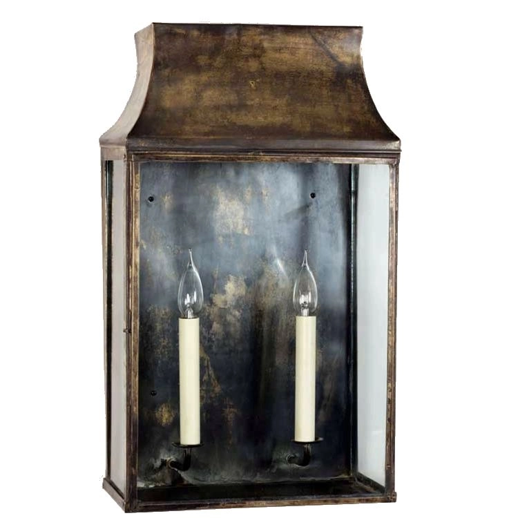 Landelijke buitenlamp Large Strathmore antiek koper (ANT)