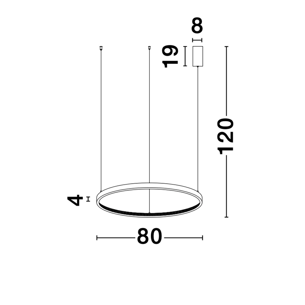 Hanglamp Preston goud Ø 80cm Lyora 5212017424082