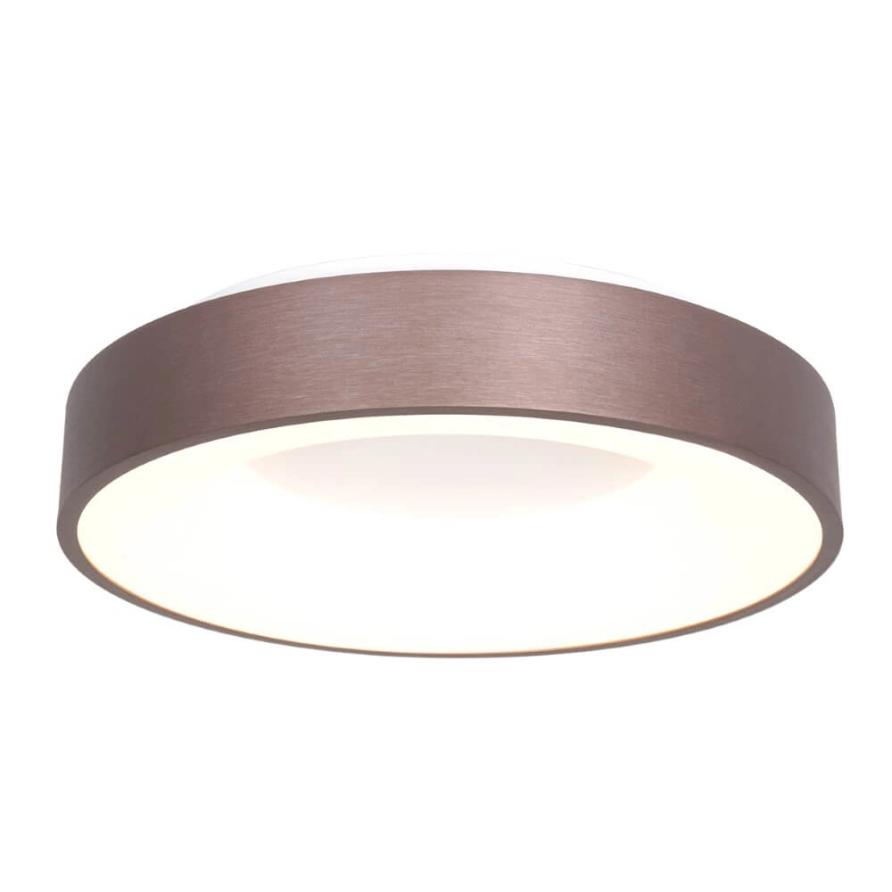 Bronzen led plafonnière Ringlede Ø 48cm