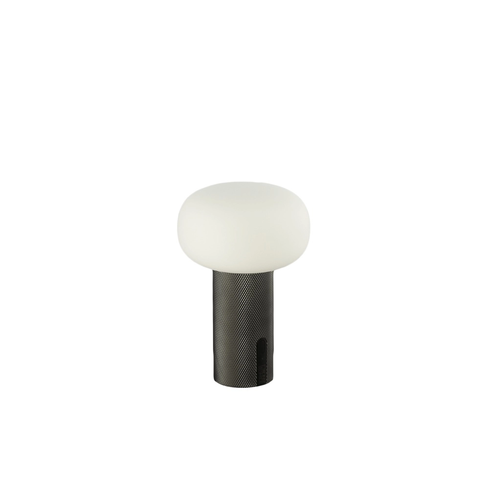 Design tafellamp Antibes mini nikkel oplaadbaar