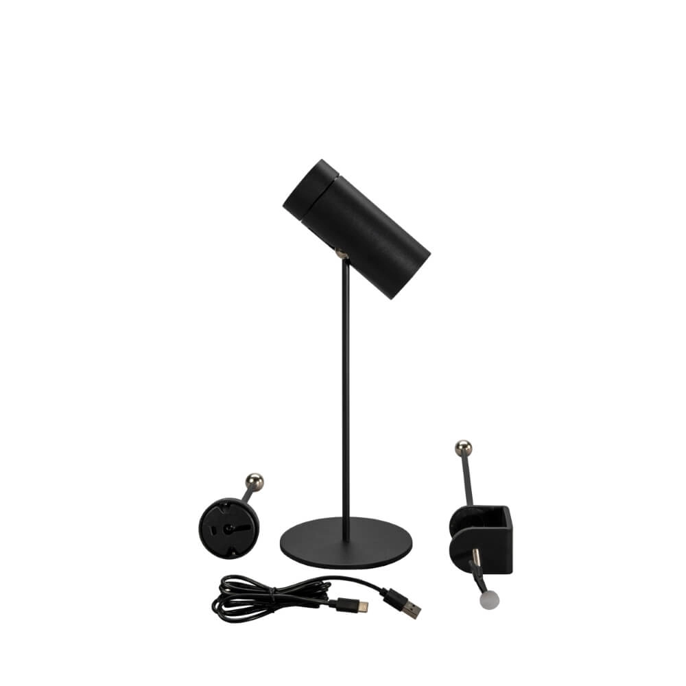 Oplaadbare tafellamp Multi zwart met magneet KonstSmide 7318307844757