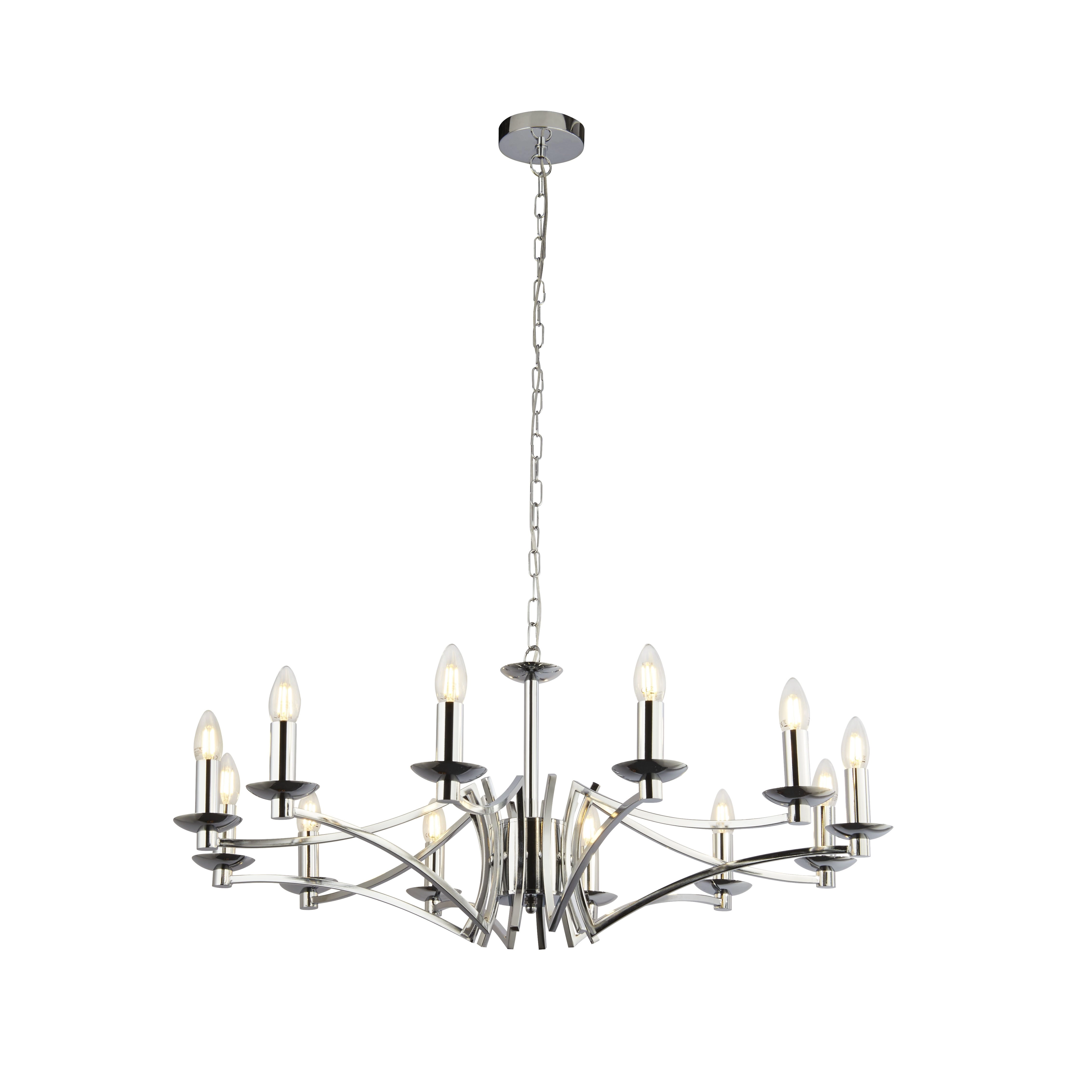 12-lichts kroonluchter Ascot Searchlight 5053423174174