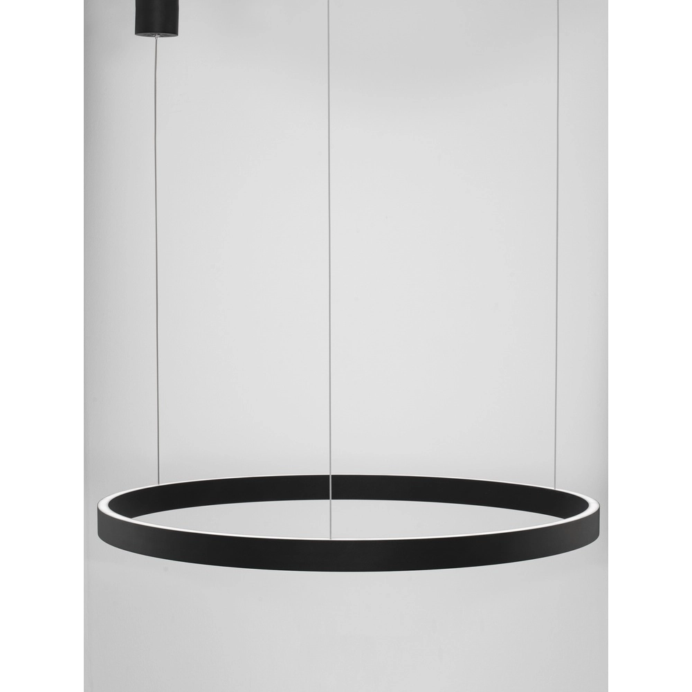 Zwarte hanglamp Elowen design Ø 80cm