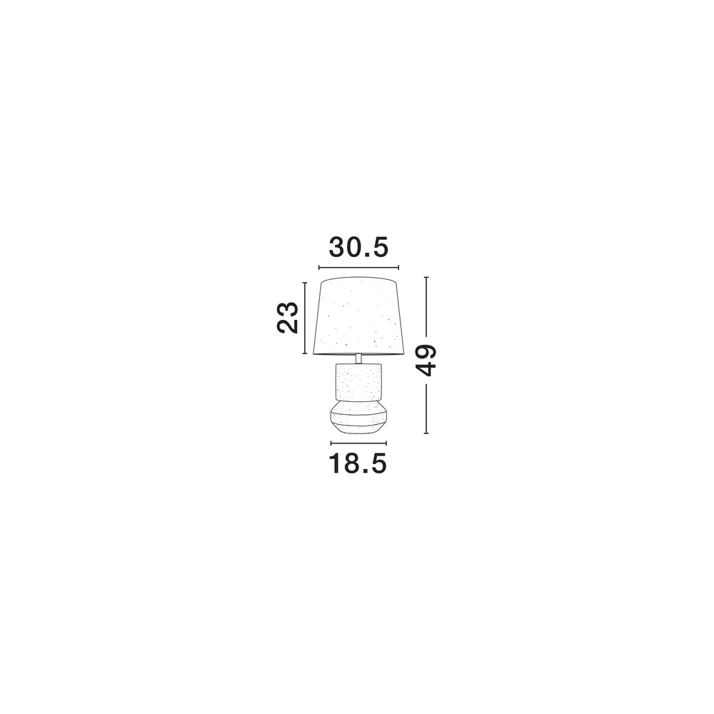 Tafellamp Izumi terracotta Lyora 5212017468147
