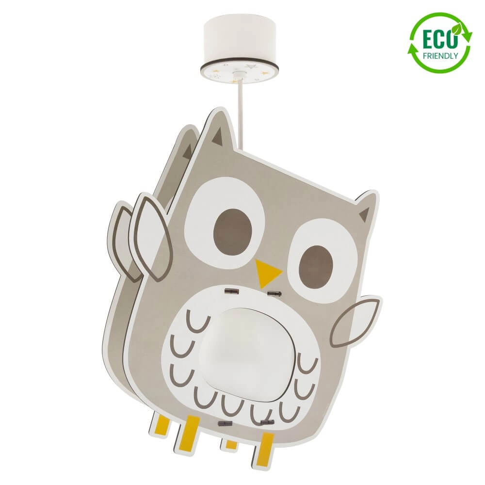 Kinderkamer hanglamp Owl Ø 25cm x 50cm wit