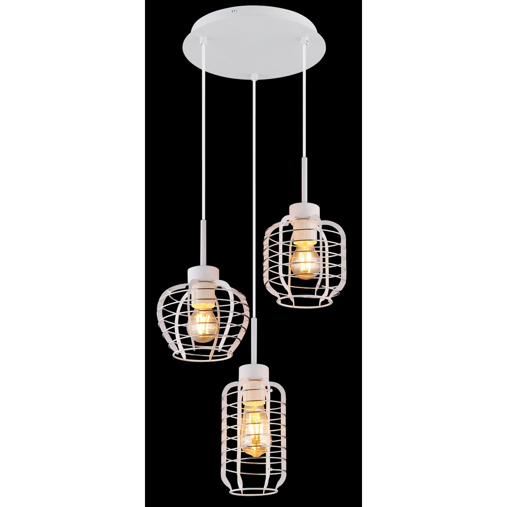 3-lichts hanglamp Nesa wit Globo 9007371572212