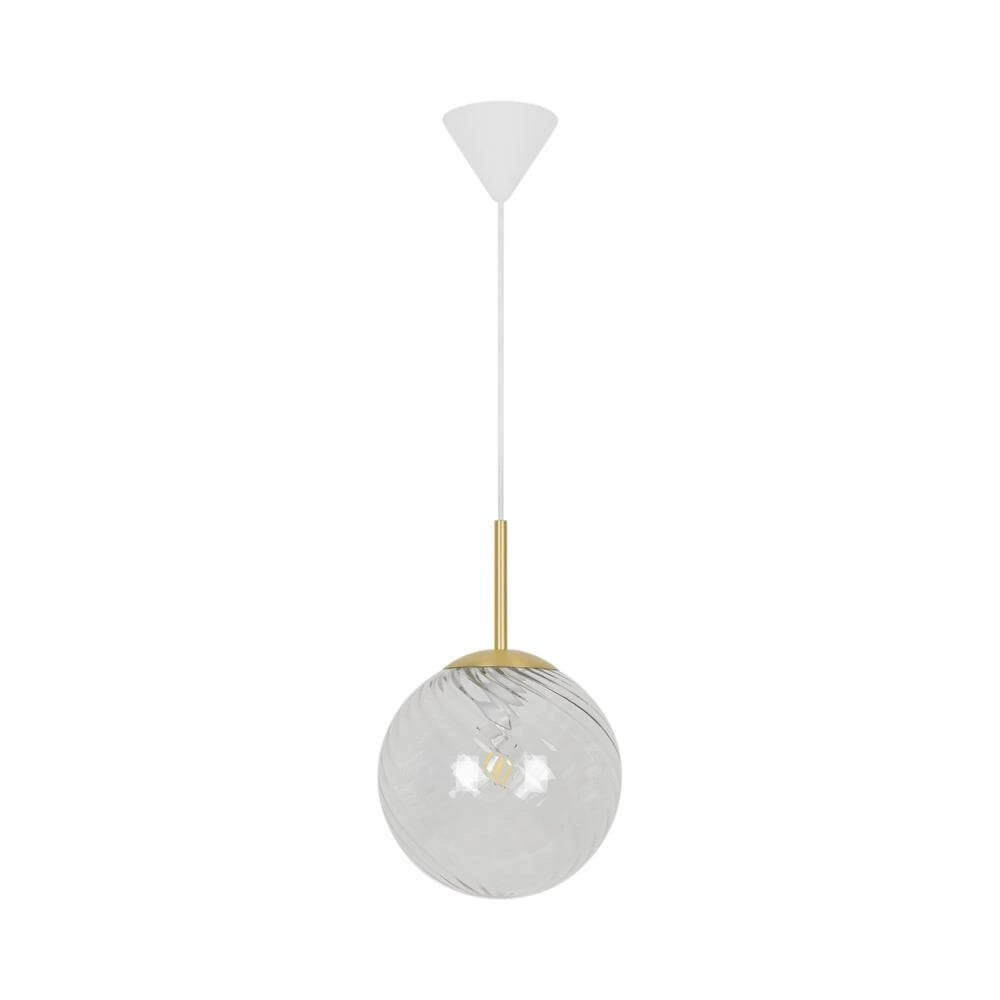 Glazen hanglamp Chisell messing Ø 25cm Nordlux 5704924015656