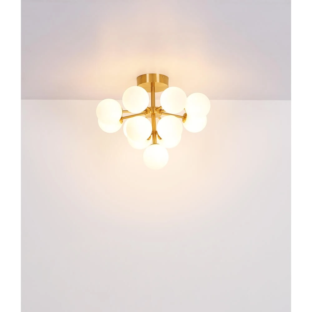 Gouden plafondlamp Grappy 13-lichts Globo 9007371453122