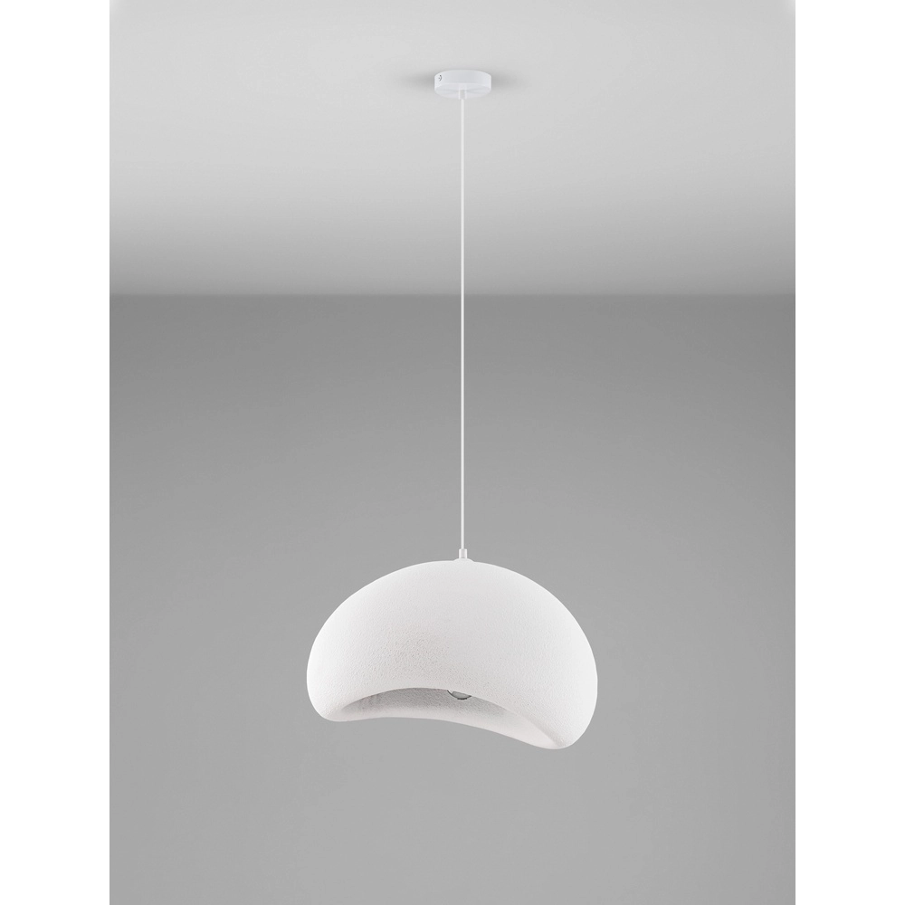 Natuurlijke hanglamp Aere wit 50cm Lyora 5212017460783