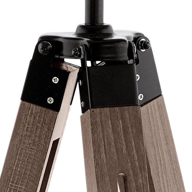 Vloerlamp Lantada 106cm Tripod hout met taupe Eglo 9002759441159