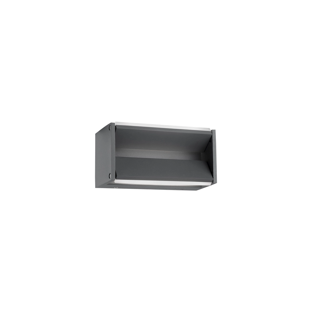 Richtbare wandlamp Twin grijs