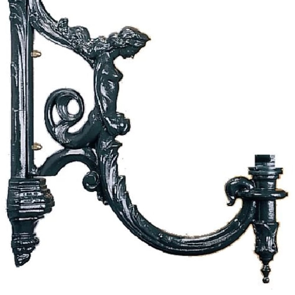 Nostalgische muursteun Charles zwart KS verlichting 8714732571043