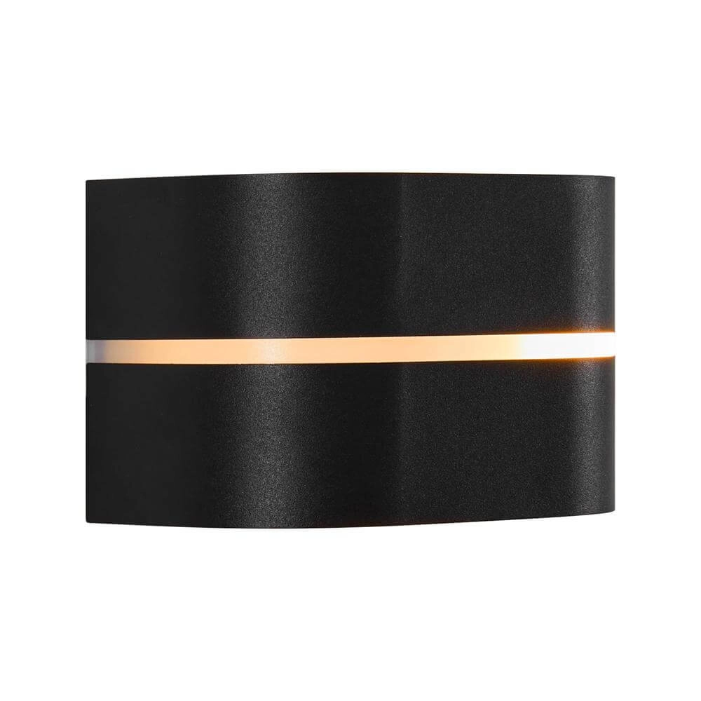 Strakke wandlamp Sibelis zwart